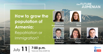 How to grow the population of Armenia: Repatriation or Immigration? (Goal 9)