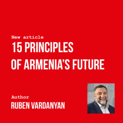 Article “15 Principles of Armenia’s Future”
